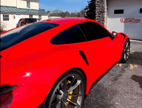 XPEL window tint film on a vehicle in Maryland