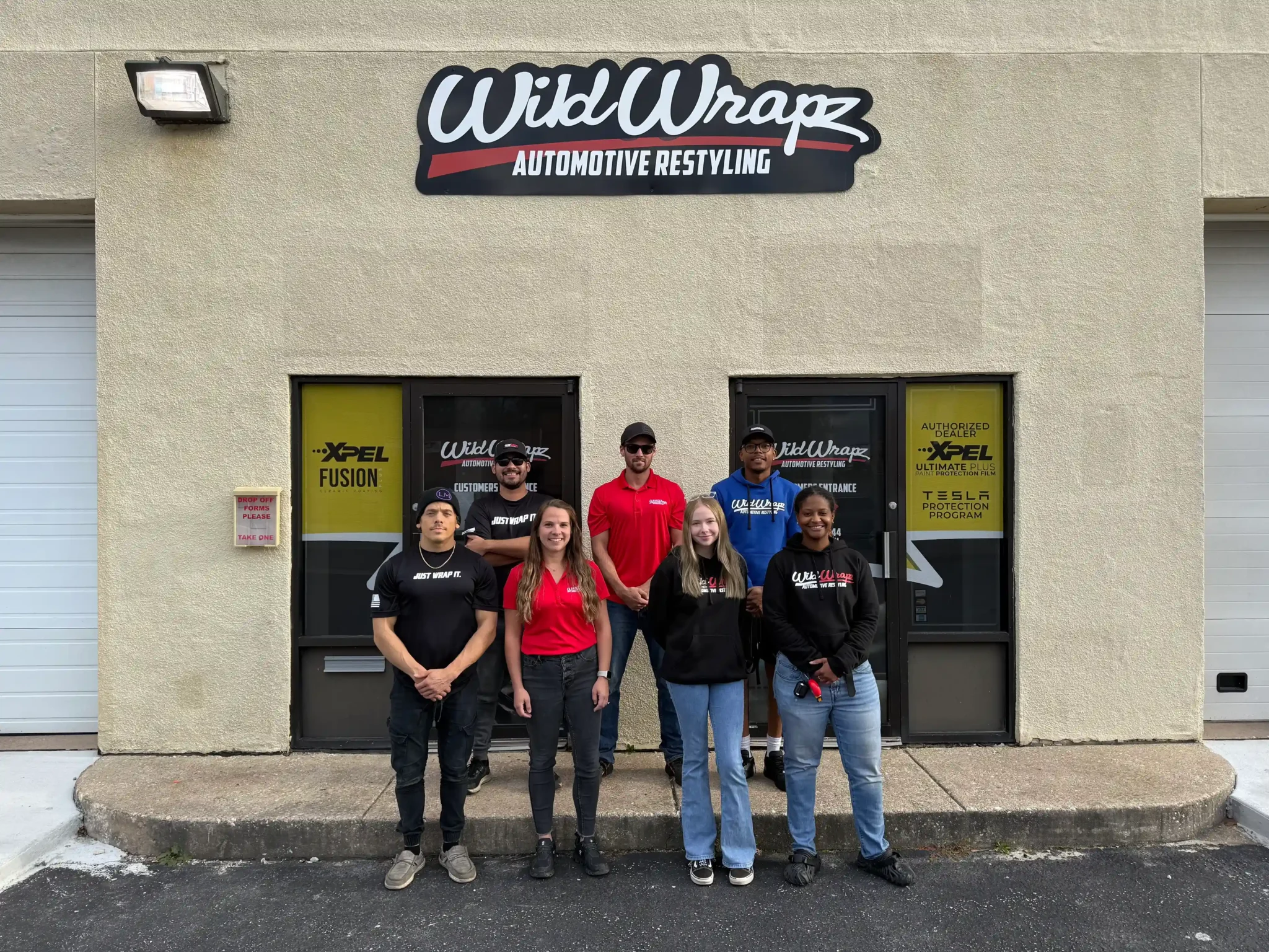WildWrapz studio and team in Cockeysville, Maryland