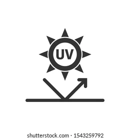 uv radiation icon flat style 260nw 1543259792